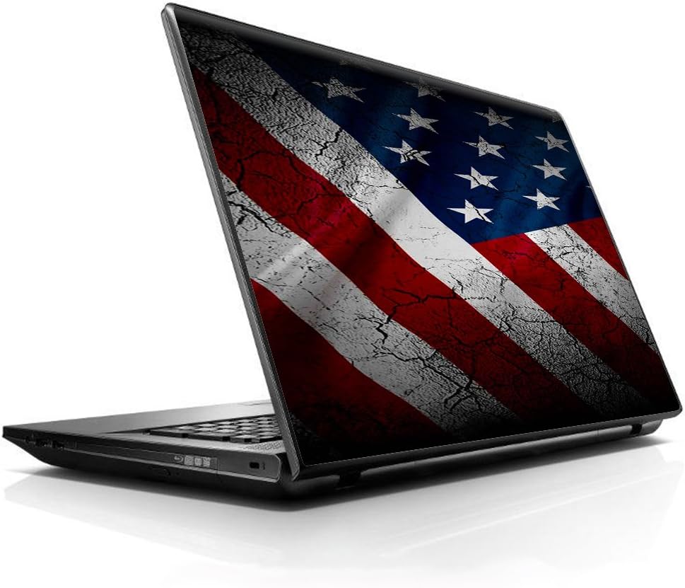 15 15.6 inch Laptop Notebook Skin vinyl Sticker Cover Decal Fits 13.3" 14" 15.6" 16" HP Lenovo Apple Mac Dell Compaq Asus Acer/American Flag distressed