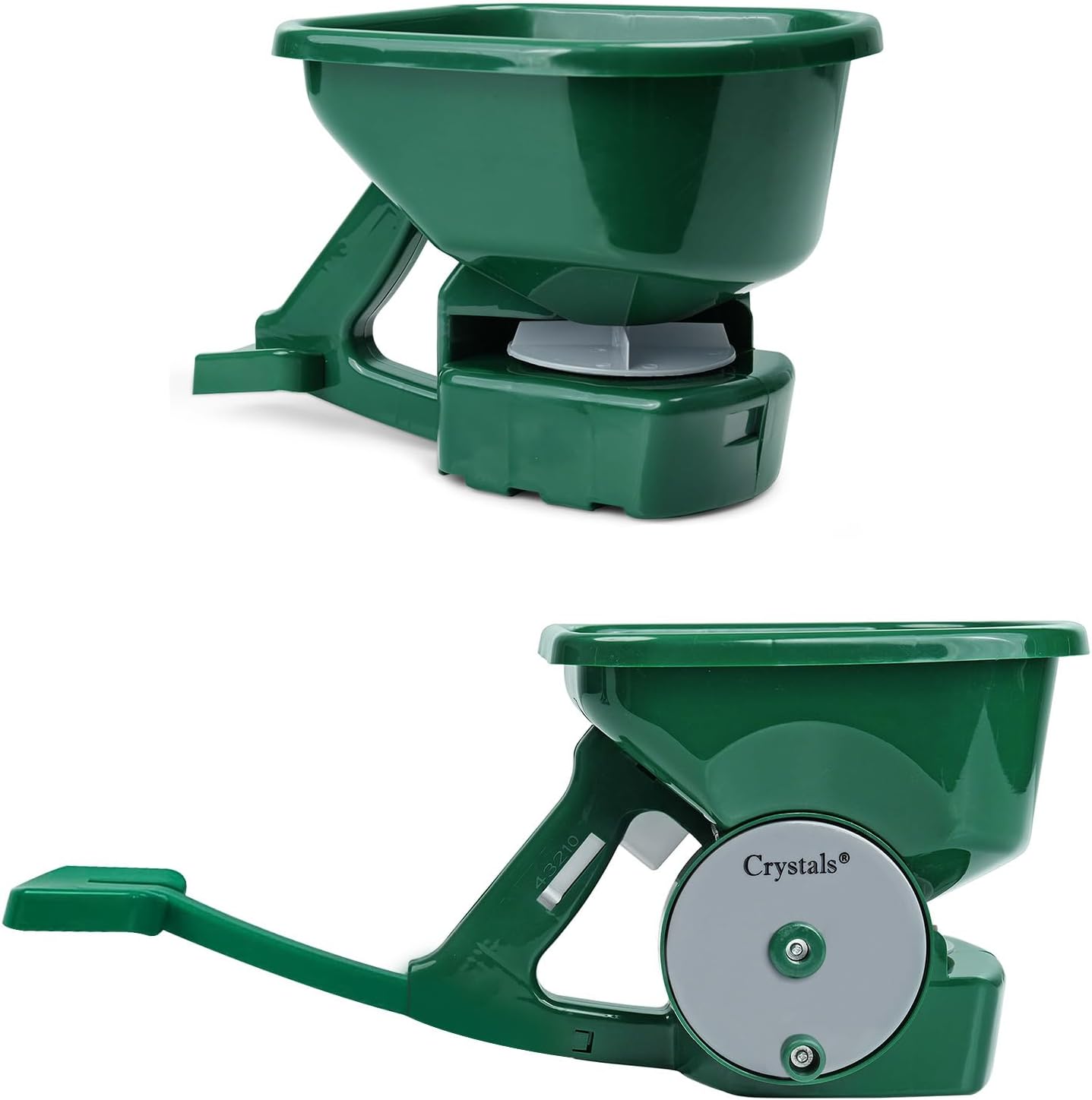 Crystals 3L Handheld Garden Seed & Fertiliser Spreader | Easy-to-Use Grass Feed & Weed Spreader | Adjustable Hand Seed Spreader for Lawn Care, Gardening & Even Coverage (3L Seed Spreader)