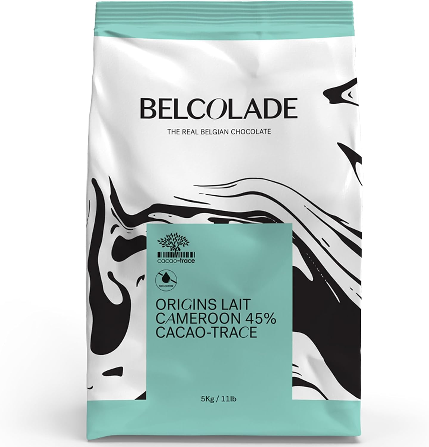 Belcolade Origins Lait Cameroon 45% Cacao-Trace, 5kg