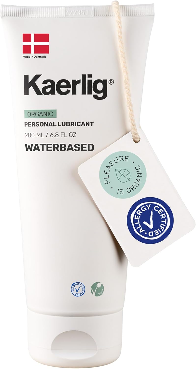 Kaerlig 200 ml Organic Water Based Lube by Sinful - Perfume-Free Lube for Women, Men & Couples