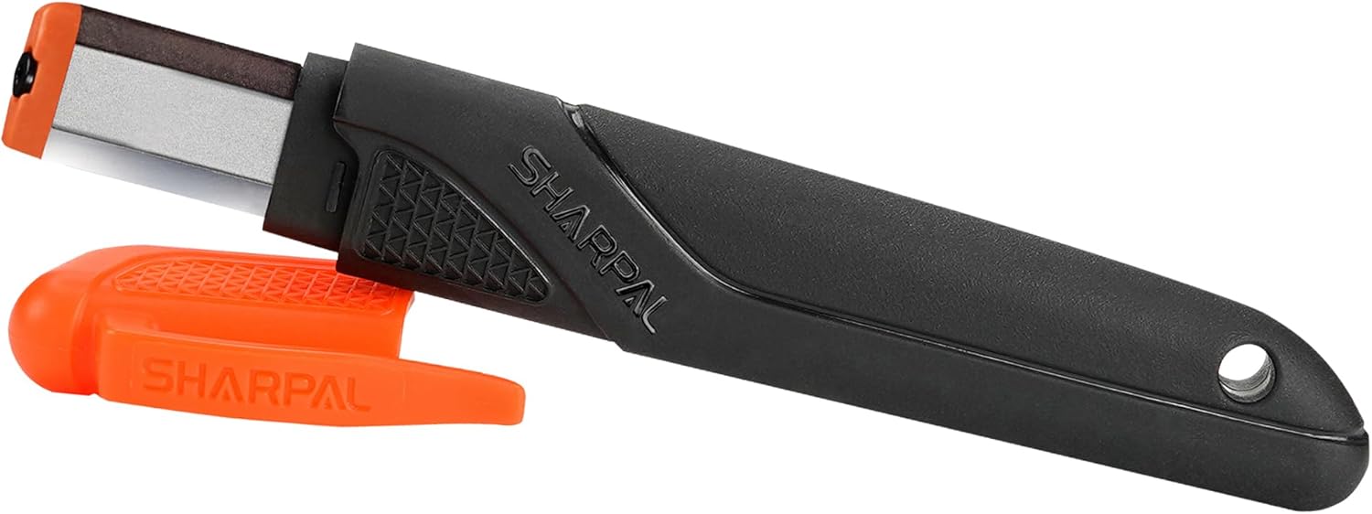 SHARPAL 129N Multipurpose Pocket Knife Sharpener and Garden Tool Sharpener, Sharpening Secateurs, Shears, Loppers, Axe, Pruner, Scissors, Lawnmower Blade