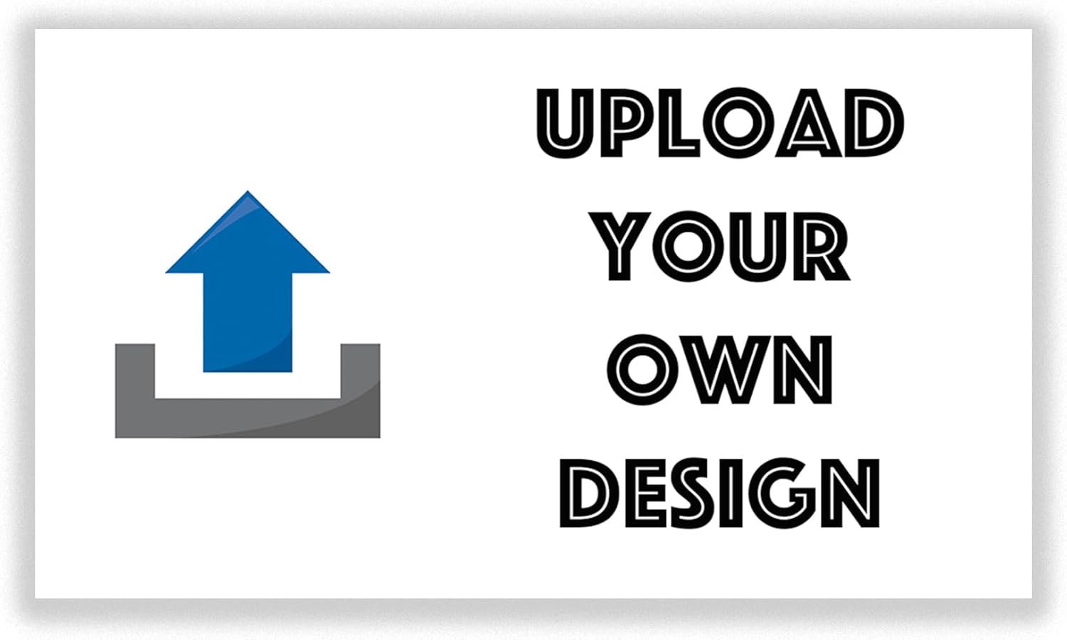 Premium Custom Business Cards - Double Sided High Resolution Printing - Upload Your Own Design - 3.5" x 2" - Made in the U.S.A. - Same Day 2-Day Shipping (100)