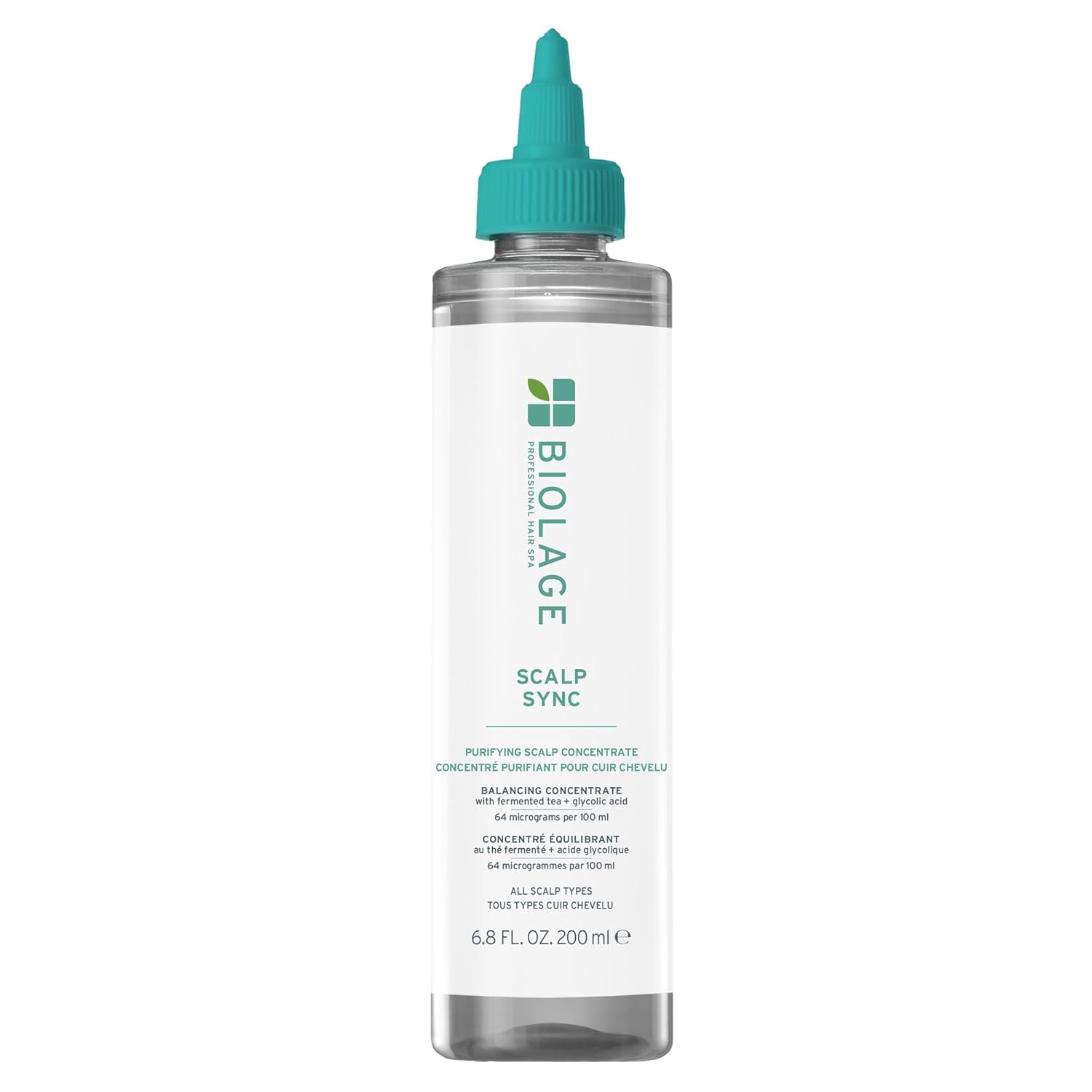 Biolage Scalp Sync Purifying Concentrate - Exfoliating & Clarifying Dry Scalp Treatment, Refreshing & Reinvigorating, Fermented Tea Blend & Glycolic Acid