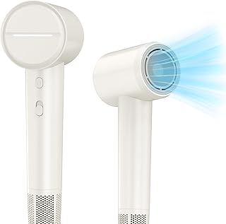 Ionic Hair Dryer, High-Speed Hair Dryer, 3.6 Billion Plasma Care Blow Dryer with Thermo-Control, Low Noise, Fast Drying, Travel Hair Dryer for Home and Travel (White)