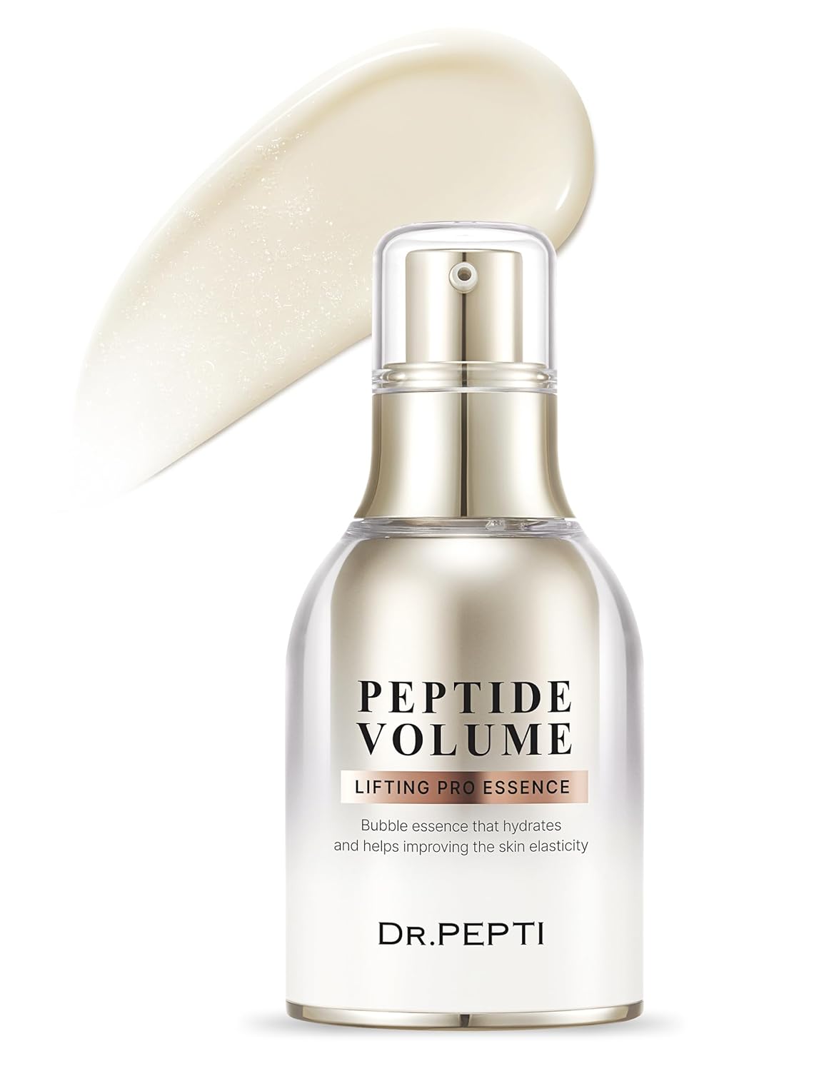 DR.PEPTI Peptide Volume Lifting Pro Essence | Hyaluronic Acid Face Serum for Glowing Skin | Korean Skincare Essence Collagen Serum for Face | K Beauty Hydrating Serum Facial Essence 1.01 fl oz