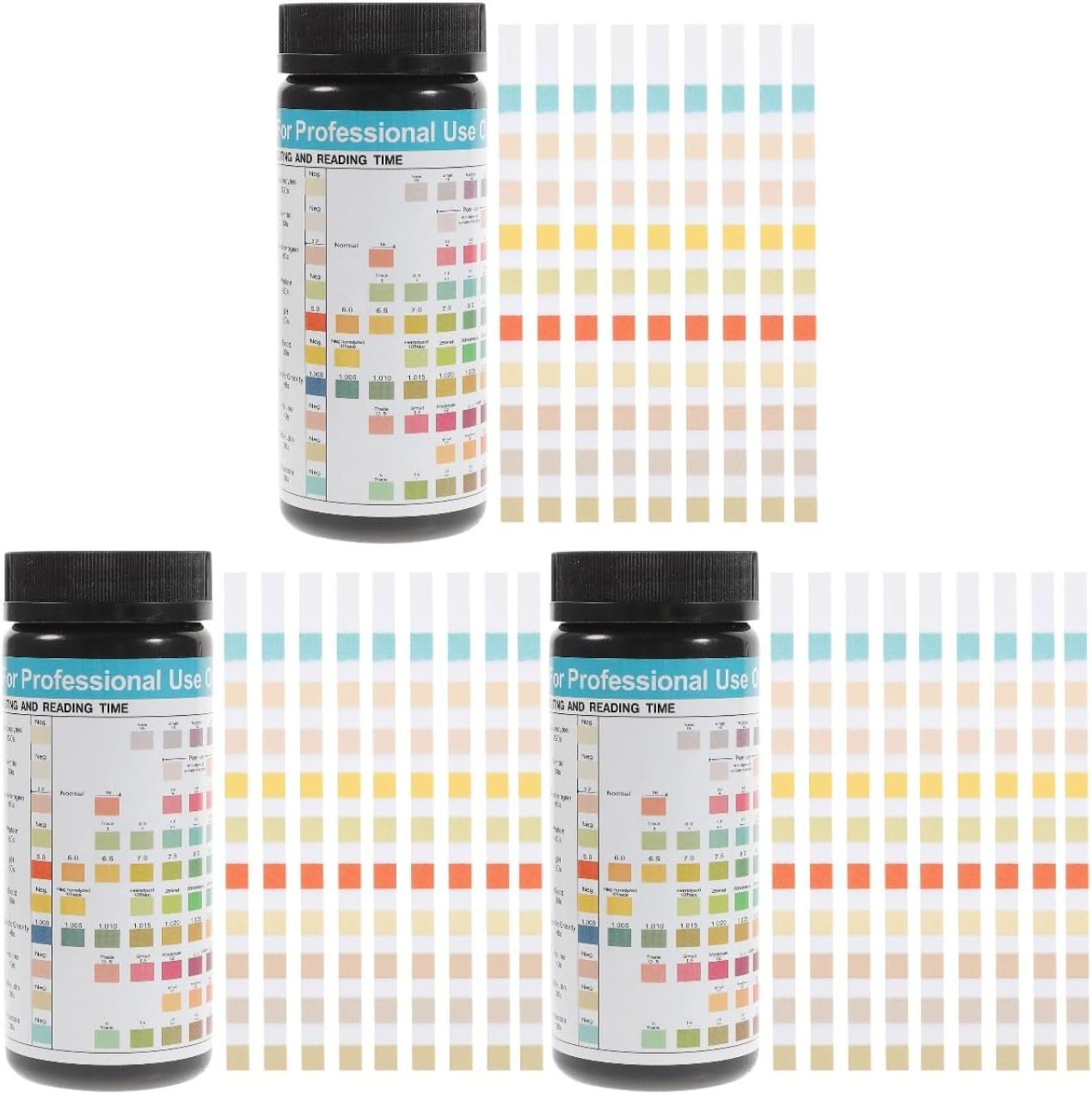 FRCOLOR 300Pcs Urine Ketone Test Strips Protein Nitrite Testing Paper for Health Monitoring 5X6 Inches Medical Diagnostic Reagent