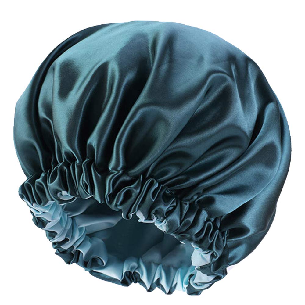 Edoneery Satin Bonnet for Sleeping Women, Double Layer Curly Hair Cap