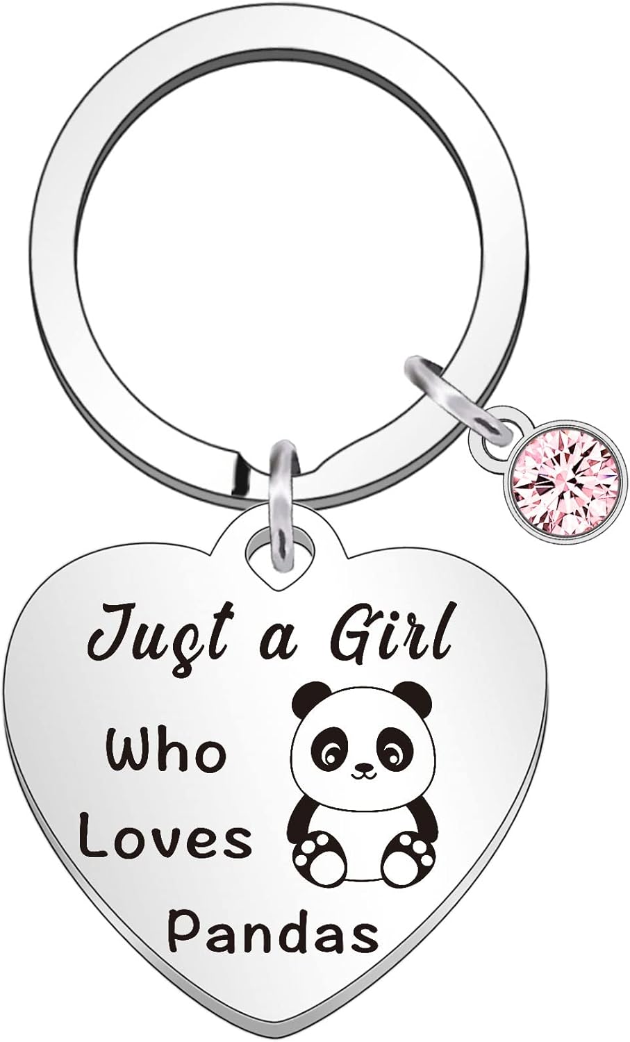 Funny Panda Keyring,Gift For Panda Lovers,Panda Lovers Jewelry Gifts Animal Lovers Gift Panda Keychain for Friends Girls Christmas Graduation Birthday Gift for Panda Lovers