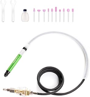 Micro Air Die Grinder， 54000RPM Pencil Grinder Air Tool, 1/8" Air Grinder, Pneumatic Grinder For Cleaning Dies,Rotors,Backing Plates,Brake Pads,Mounts