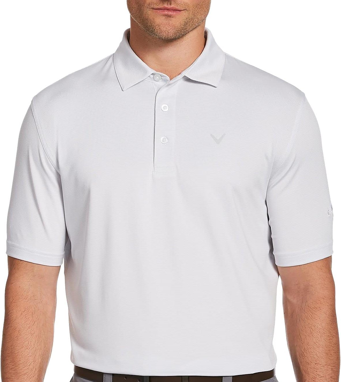Callaway Men's Pro Spin Fine Line Short Sleeve Golf Polo, Stretch, Moisture-Wicking, Sun Protection (Available in Big & Tall)