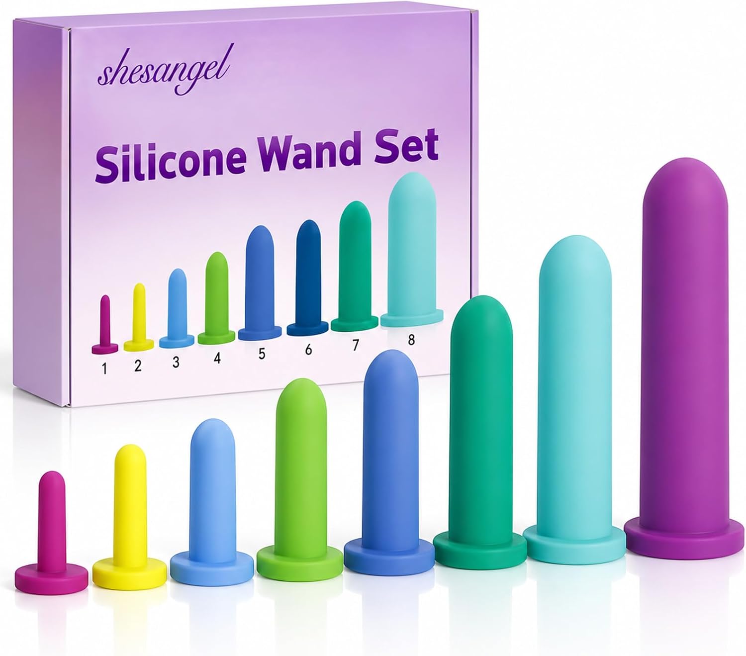Pelvic Floor Trainer Kit: Silicone Wand Set for Gentle Progression