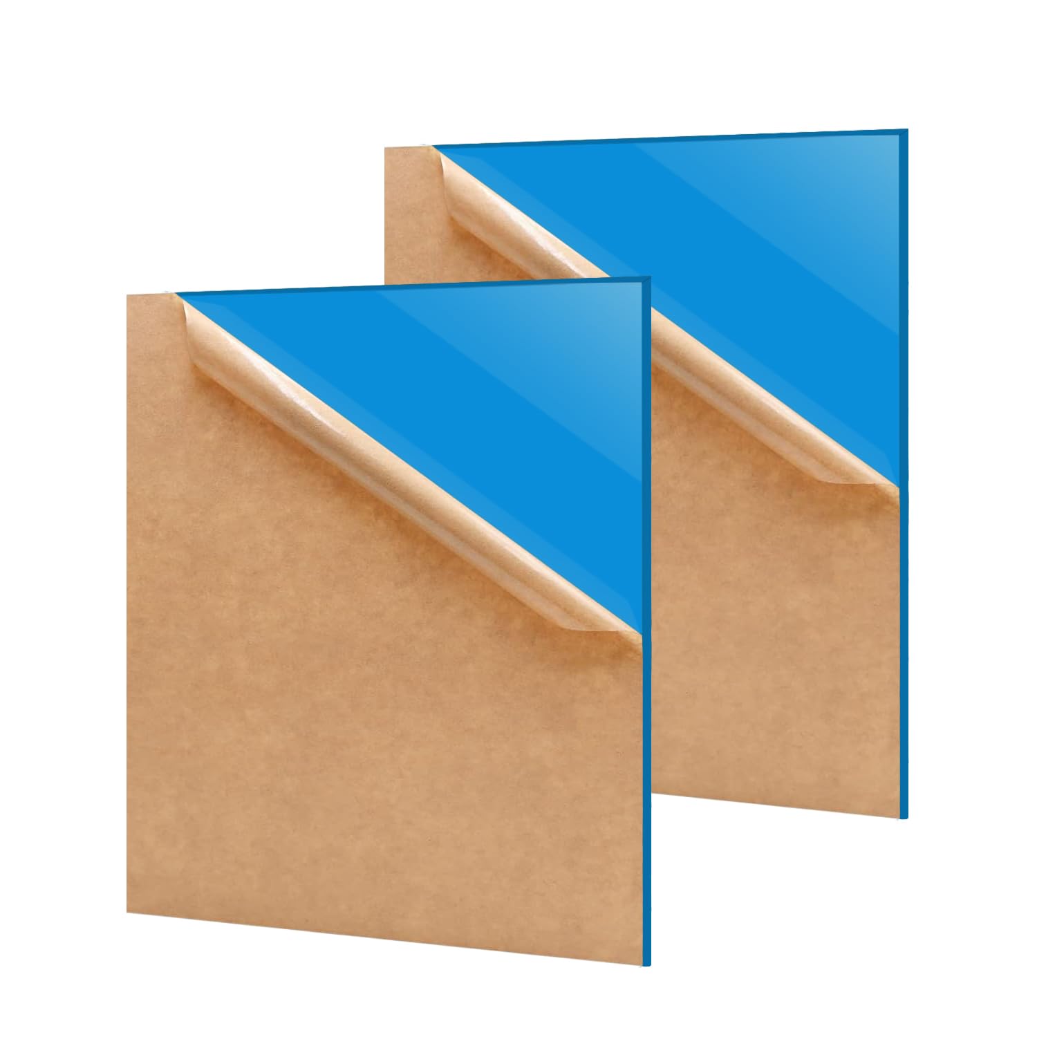 2 Pack 16'' x 20'' Opaque SkyBlue Acrylic Sheet, 3mm Thick Acrylic Plastic Sheet Plexiglass Board for Laser Cutting and DIY Craft Projects