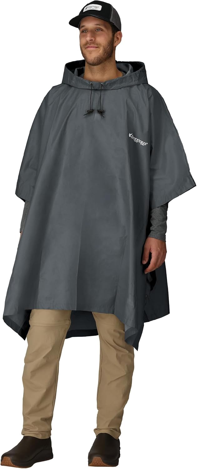 FROGG TOGGS Ultra-lite2 Waterproof, Breathable Rain Poncho, Adult and Youth Sizes