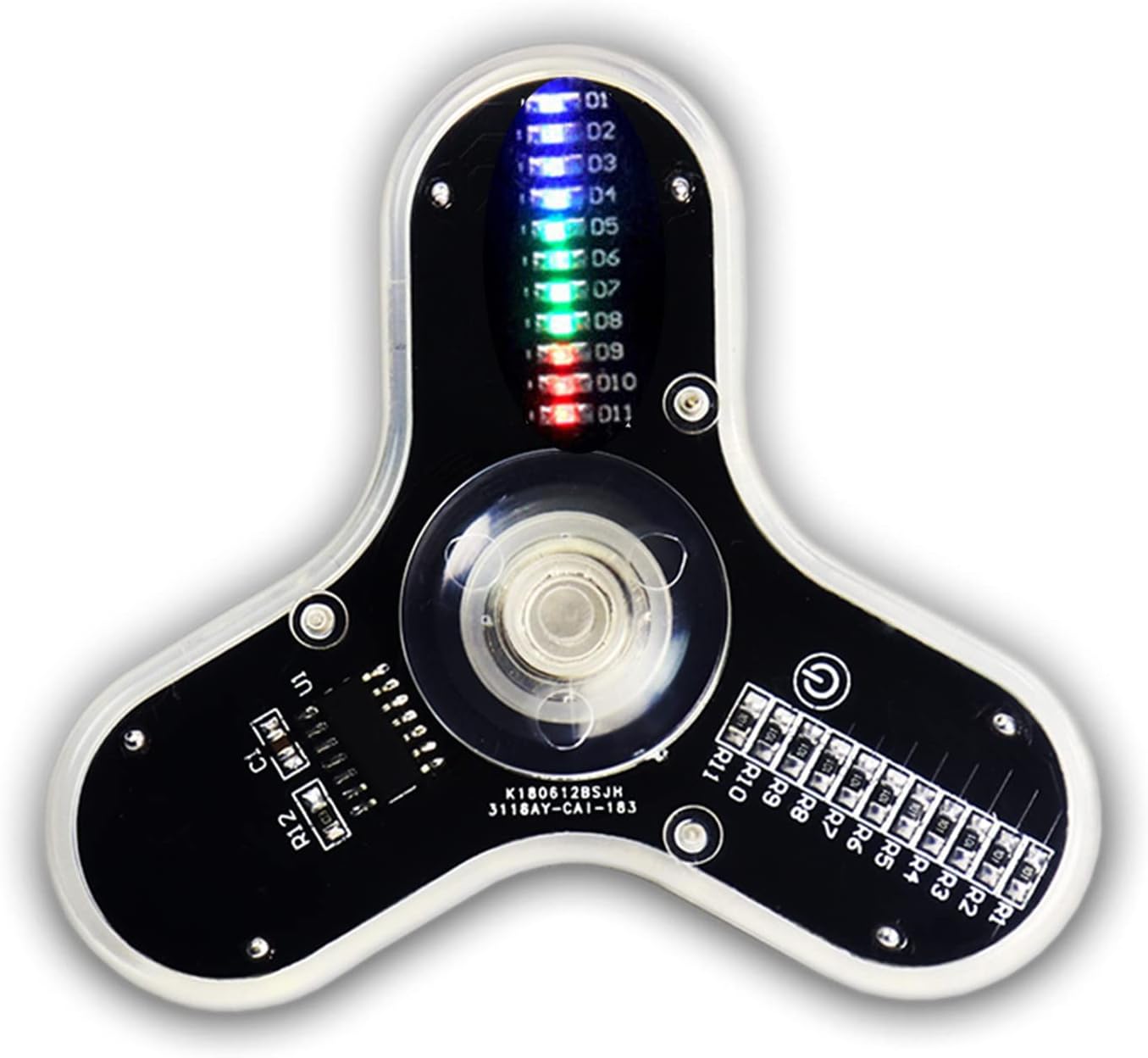 DIDODI Soldering Practice Kit - Electronics DIY Kit with 3 Leaves LED Rotating Gyroscope