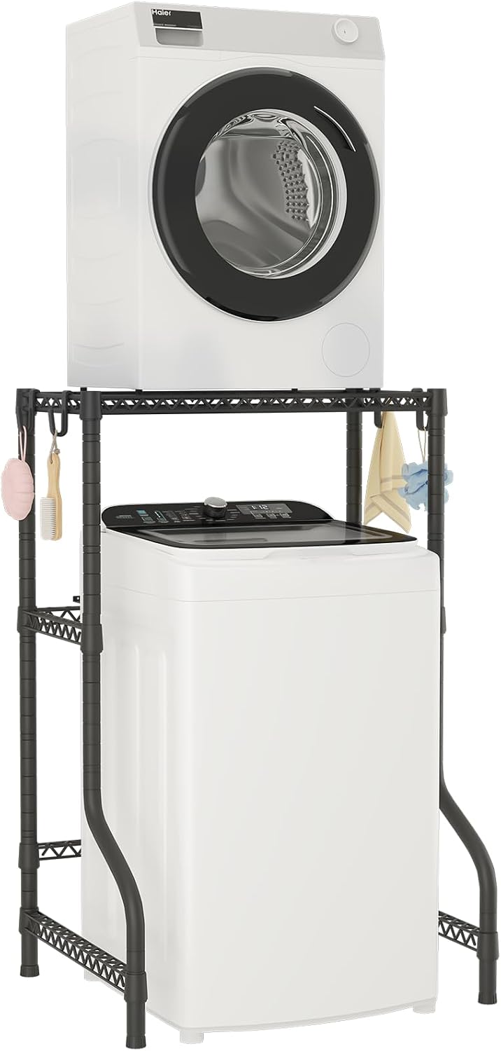 ULIFHOME U16 Upgraded Washer Dryer Stacking Rack for Narrow Laundry Room
