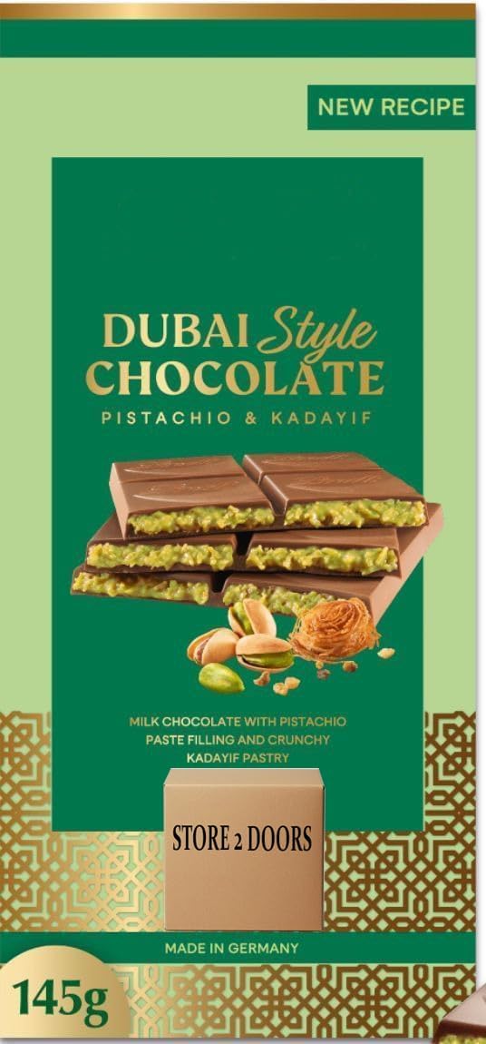 lindat dubai chocolate pistachio and kadayif chocolate 145g