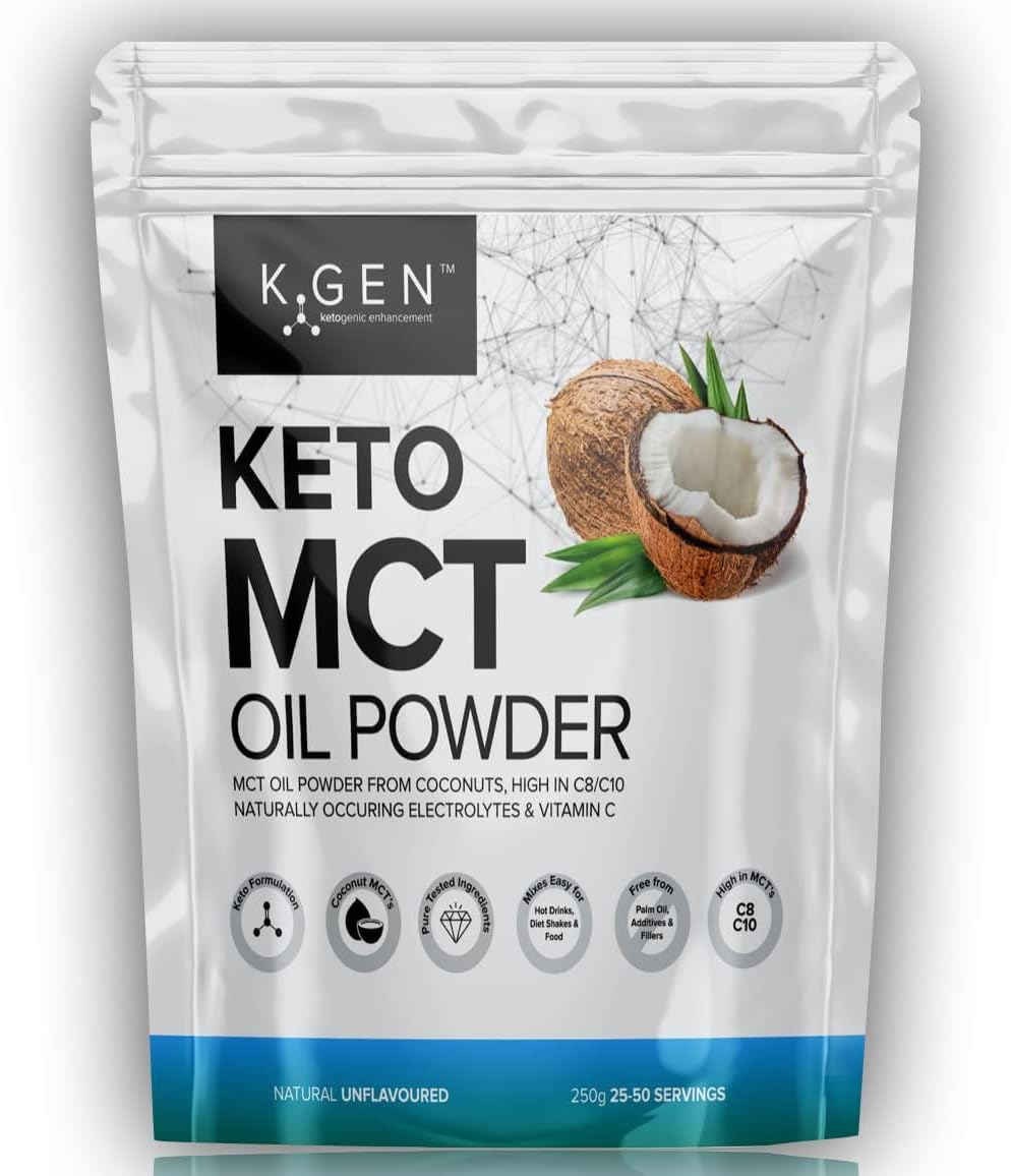Keto MCT Oil Powder Pure Coconut MCT Keto Coffee Creamer | Premium Quality C8 Easily Absorbed & Digested - Ideal for Paleo & Vegan Diets | Advance Diet for Hair, Skin, Nails Immune & Health