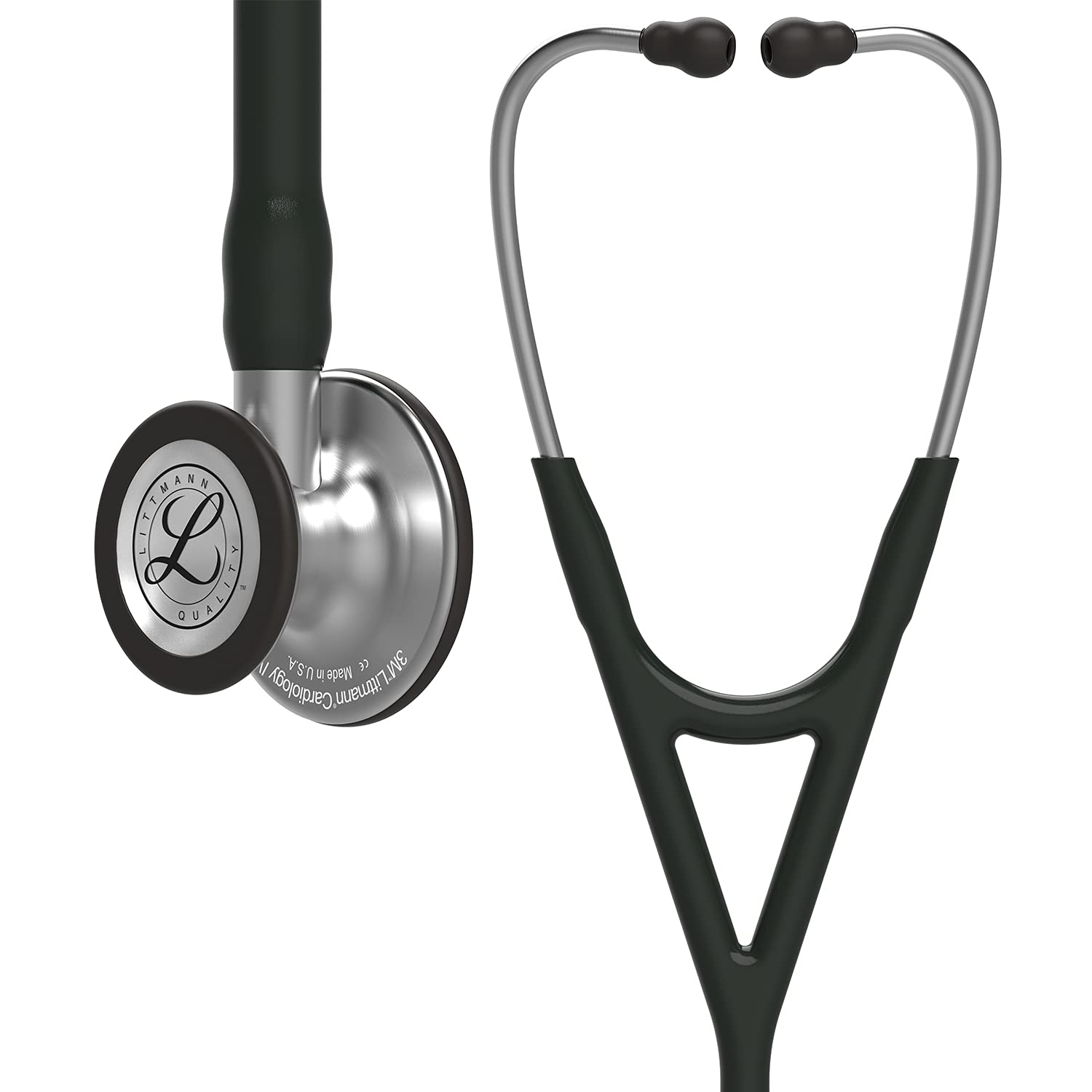 3M Littmann Cardiology IV Diagnostic Stethoscope, 6152, More Than 2X as Loud, Weighs Less, Stainless Steel Chestpiece, 27' Black Tube