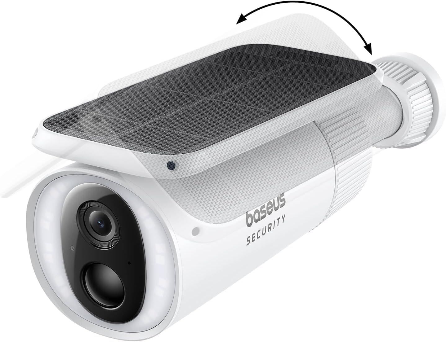 Baseus S1 Security Camera Outdoor Wireless with Auto Tilt Solar Panel and Battery Operated, Home Security WiFi Camera, 2K 145° Surveillance, IP67 Waterproof, Color Night Vision, 8GB Local Storage