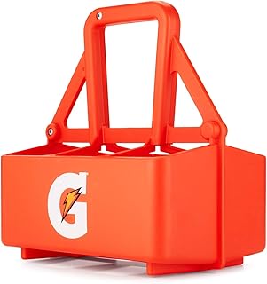 Gatorade 6ct Squeeze Bottle Carrier, Team Equipment, Bottle Caddy, Bottle Holder, Bottles Not Included, Orange