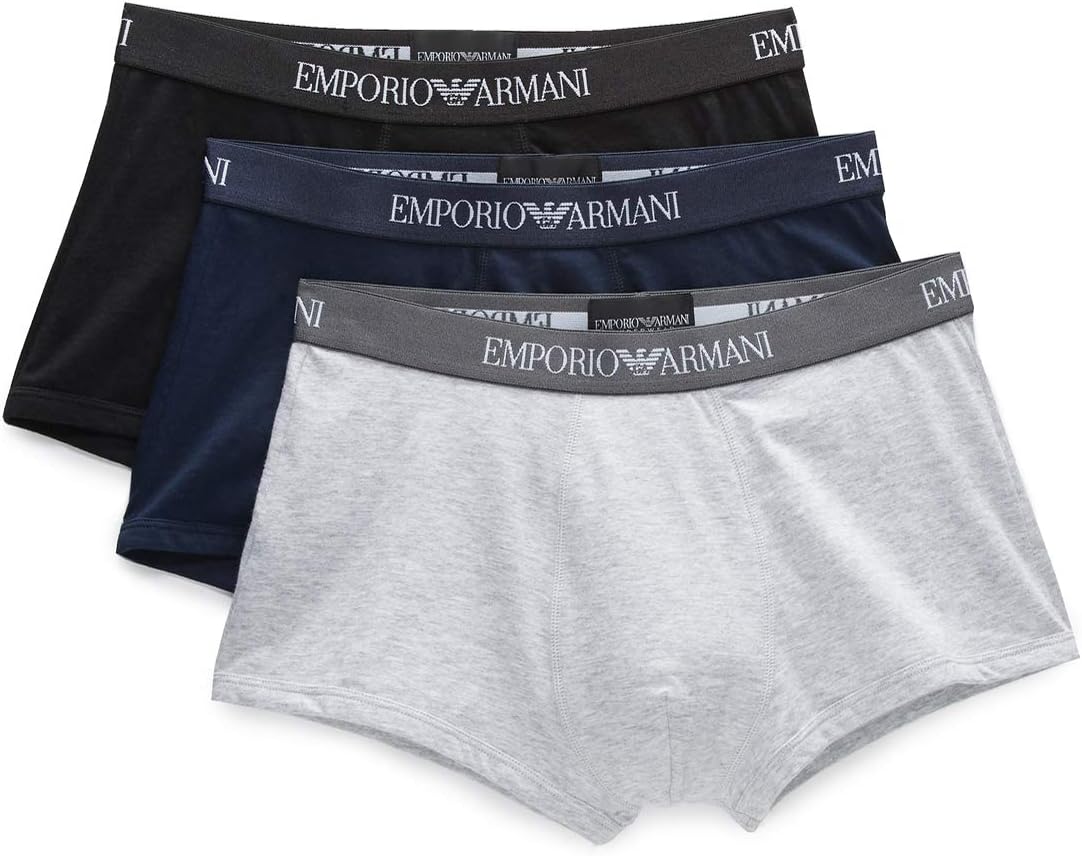 Emporio Armani Cotton Trunks, 3-Pack