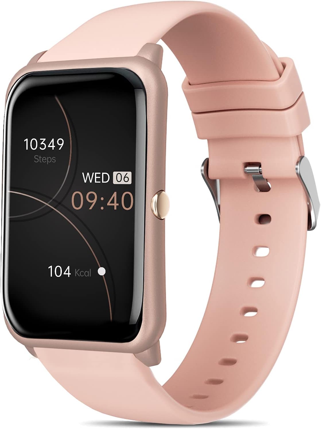 FITVII Fitness Tracker, Heart Rate Blood Pressure Monitor Activity Tracker, 1.57'' Touch Screen Calorie Step Counter IP68 Waterproof Watch with Weather Sleep Monitor Music Control for Women Men Kids