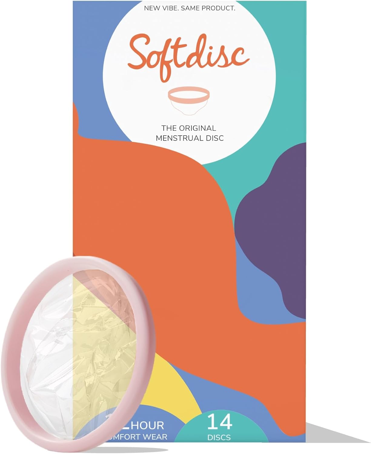 Softdisc Menstrual Discs | Disposable Period Discs | Tampon, Pad, and Cup Alternative | Capacity of 3 Super Tampons | HSA or FSA Eligible | 14 Count