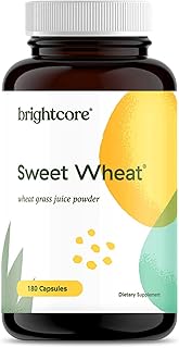 Nutrition Sweet Wheat, Ready-to-Drink Athletic Greens, Super Greens with Digestive Enzymes for Digestive Health and Immune Boost, 180 Wheatgrass Juice Powder Capsules