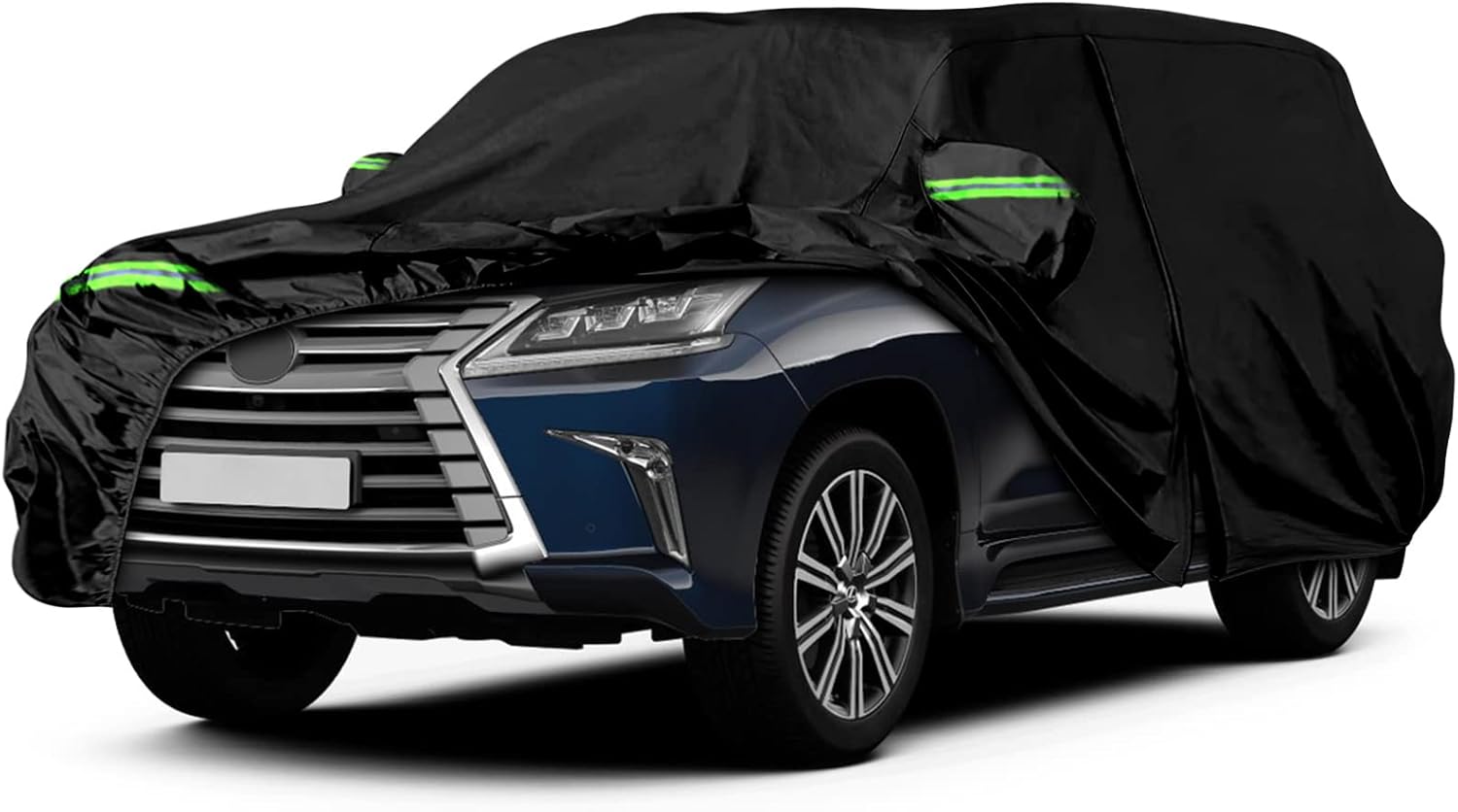 Waterproof Car Cover Replace for 2008-2025 Lexus LX/Toyota Land Cruiser, 6 Layers All Weather Car Covers with Zipper Door & Windproof Bands for Snow Rain Dust Hail Protection (Land Cruiser)