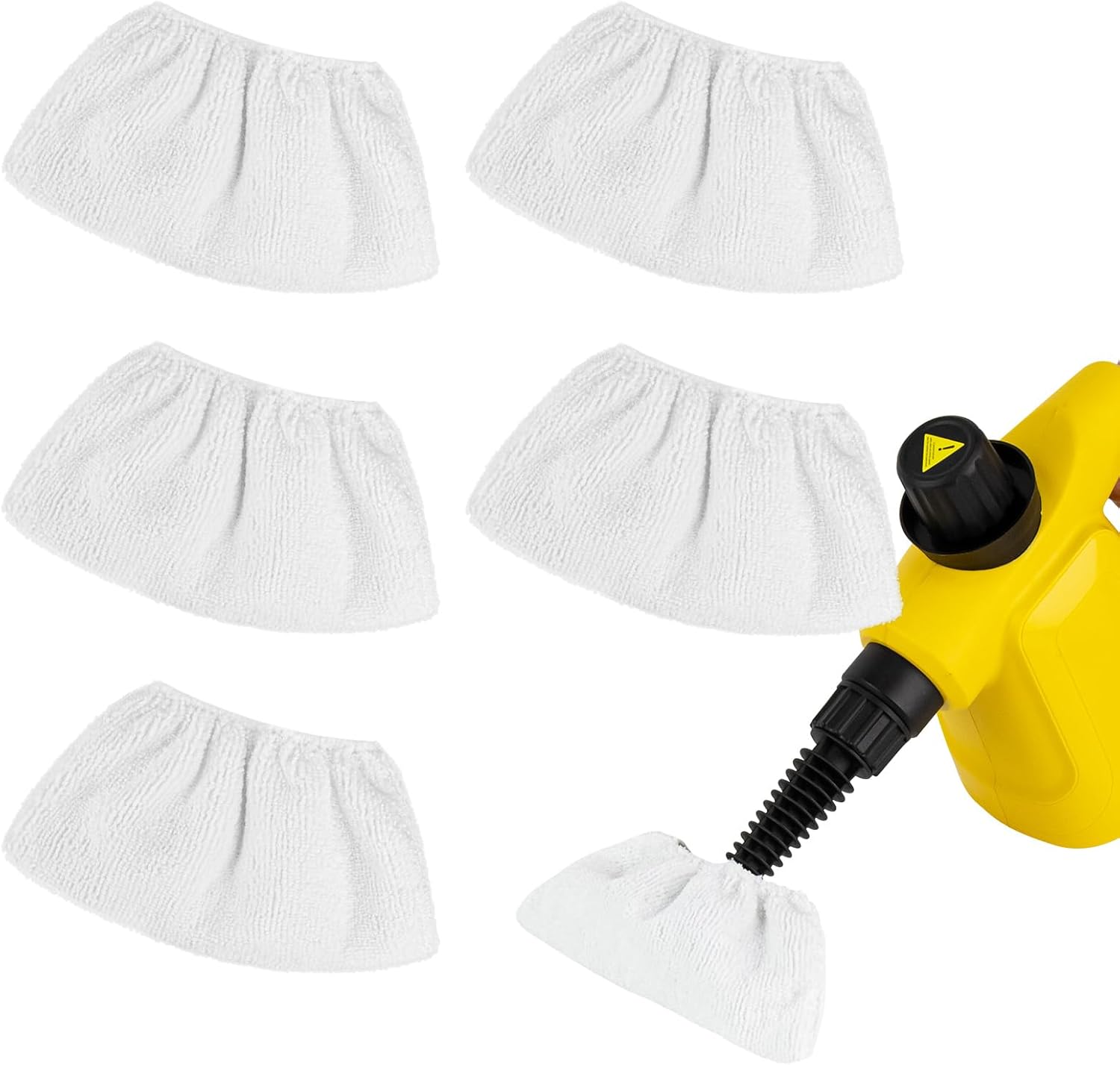 5-Pack Microfiber Cloths for Handheld Steam Cleaner, Compatible with Bissell Steam Shot, Comforday, PurSteam, Wagner Spraytech, Washable and Reusable, Perfect Steam Cleaner Accessories