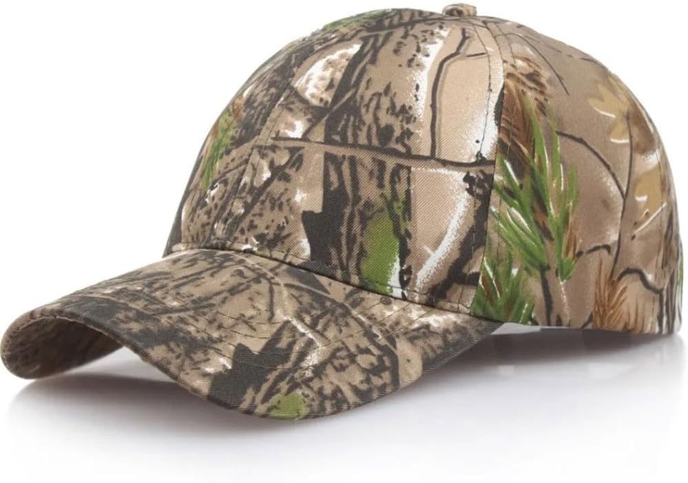 Real Tree Camouflage Baseball Cap Hunting Hat Army Airsoft Oak Leaf Head Cover