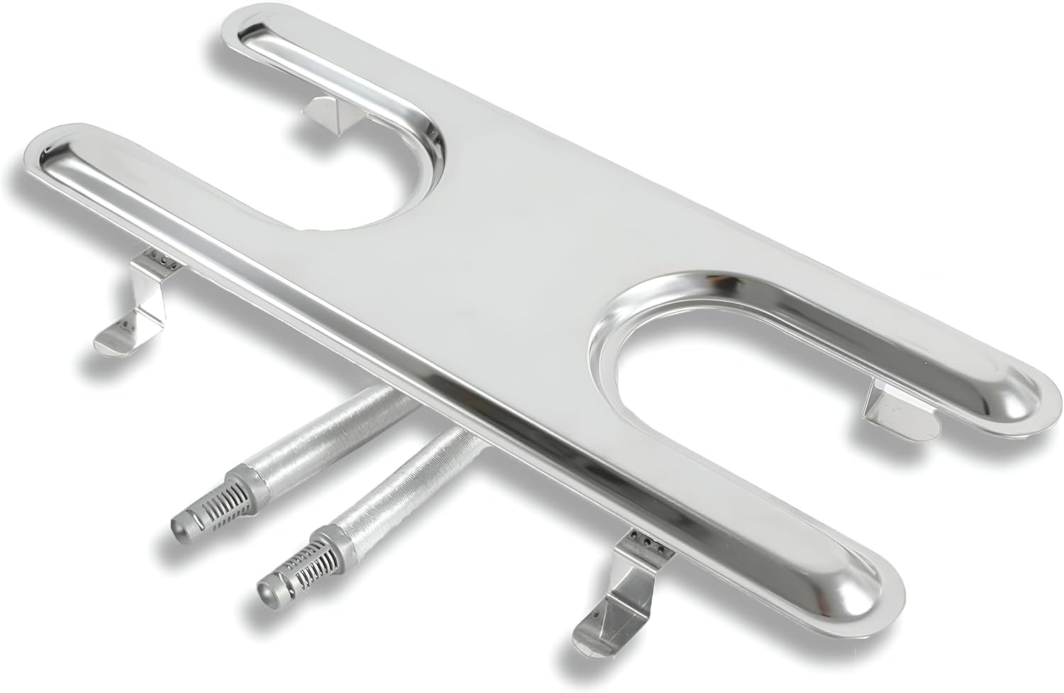 Universal H-Burner for Gas Grill, Replacement H Burner for Charbroil, Thermos, Arkla, Sunbeam, Charmglow, Kenmore, Fiesta & Other Gas Grills, Stainless Steel