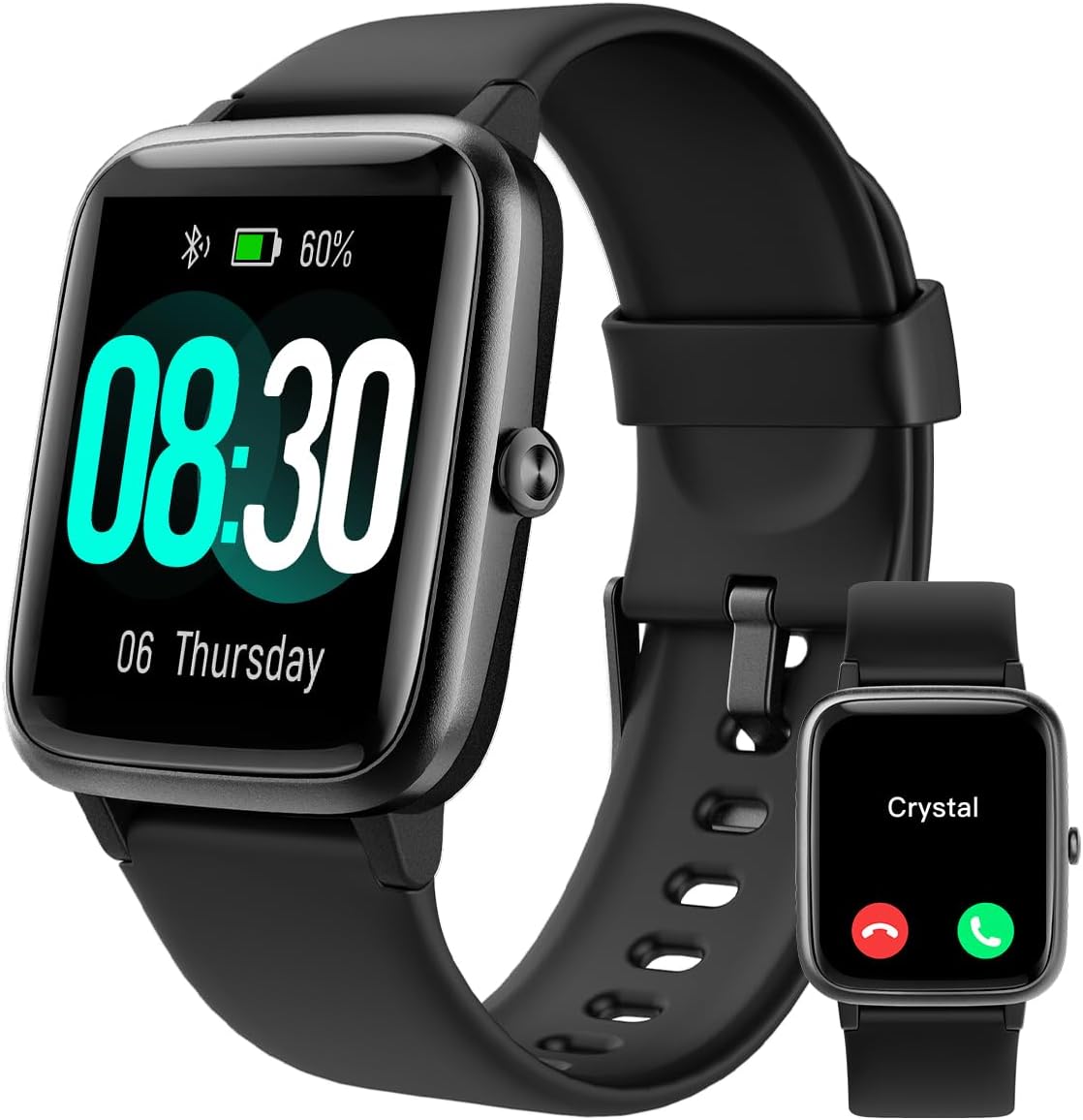 GRV Smart Watch Answer Dial Call,Smart Watches for Women Men with Heart Rate Monitor,Step Counter,Sleep Tracker,Sports Fitness Tracker Watch Call SMS Notification Smartwatch for Android iOS Phone