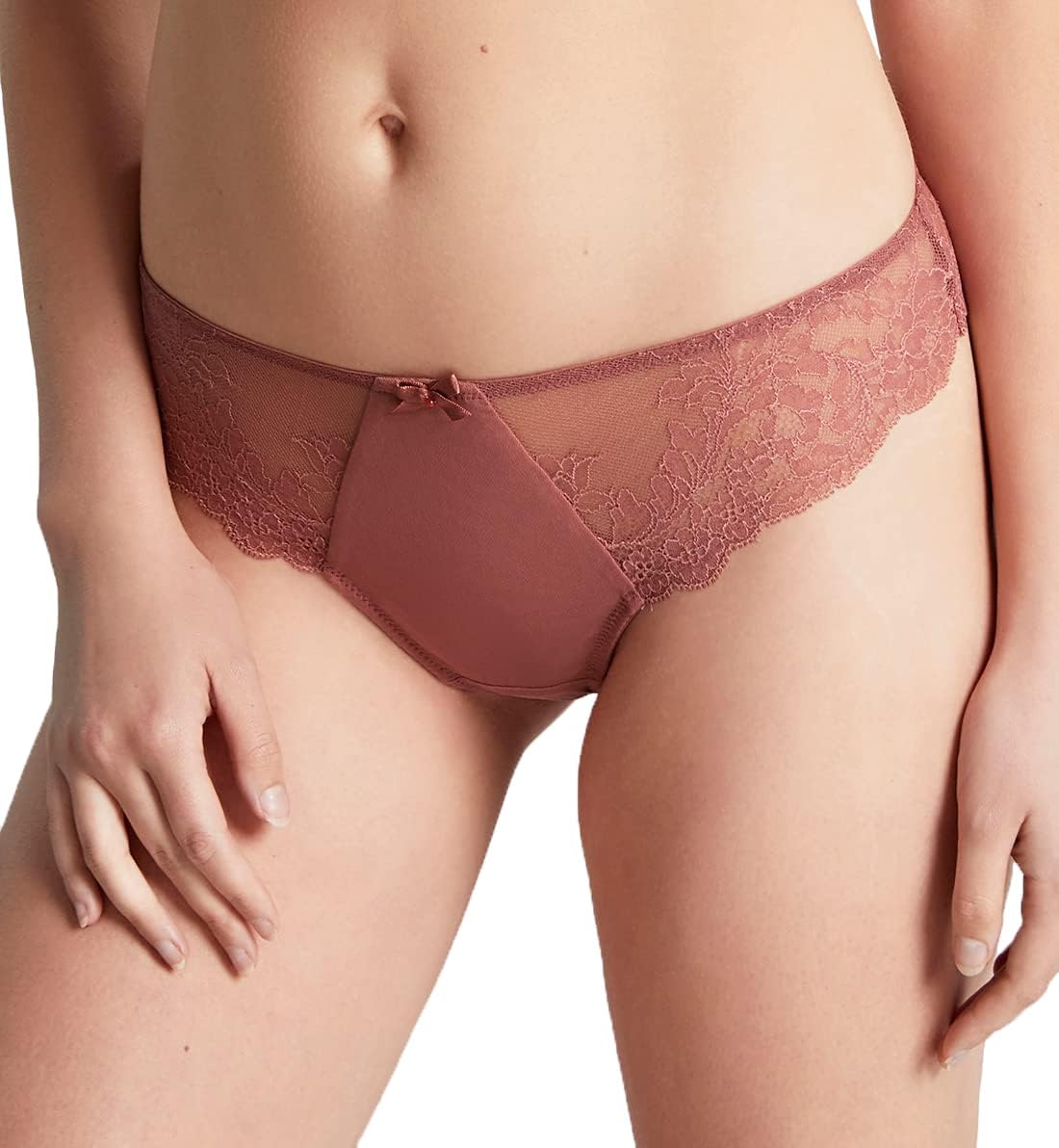 Panache Women's Ana Lace Thong | Flattering Lace Thong, Satin Bow Detail, Feminine Fit, Sexy Lingerie Essential
