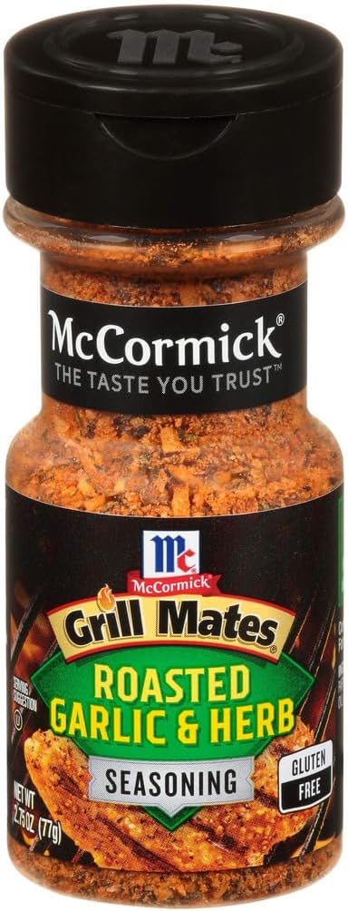 McCORMICK GRILL MATES ROASTED GARLIC & HERB SEASONING 1 x 77g JAR AMERICAN IMPORT