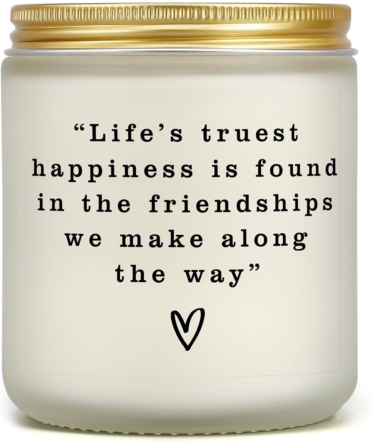 Friendship Gifts for Women - Friends Themed Gift for Friends, BFF, Bestie, Coworkers, Sister, Friendship Candle for Birthday Christmas Anniversary, Going Away Present for Women Friends, Work Bestie