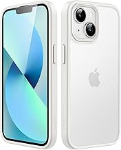 JETech Matte Case for iPhone 13 6.1-Inch, Shockproof Military Grade Drop Protection, Frosted Translucent Back Phone Cover, Anti-Fingerprint (Starlight)