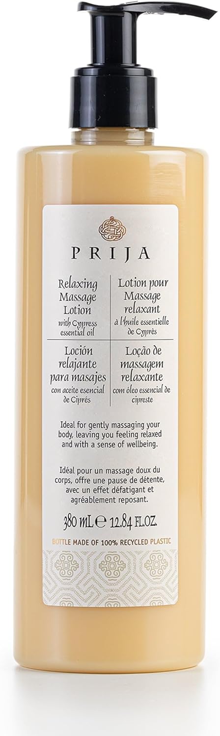 Prija Massage Lotion with Cypress Fragrance 380 ml Wellness Spa Relaxation
