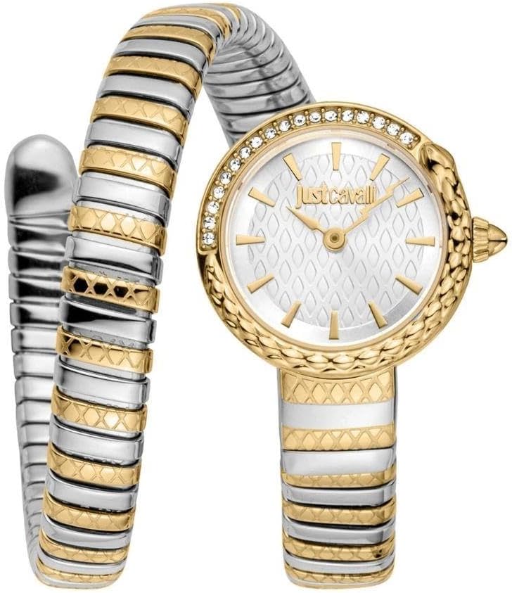 Just Cavalli Women Analog Quartz Watch with Stainless Steel Strap JC1L301M0065