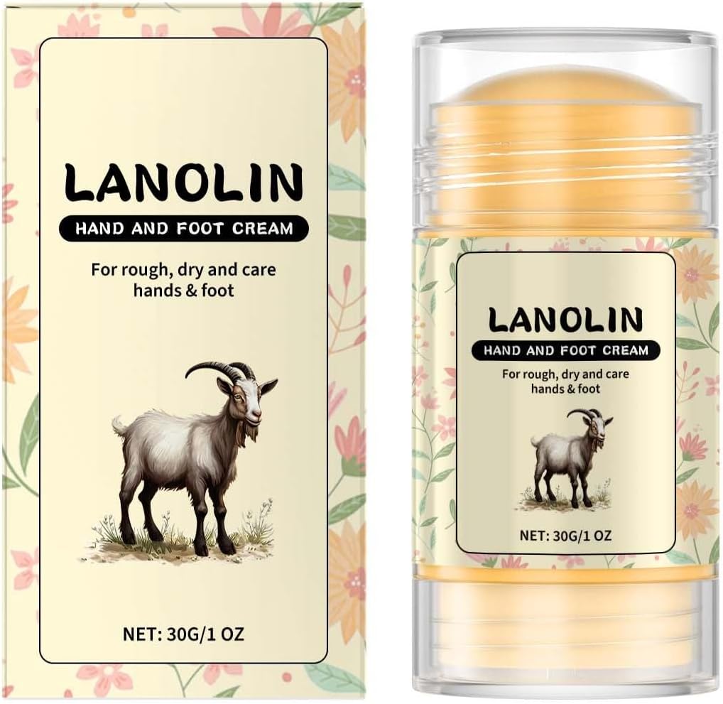 Hand And Foot Dry Crack Care Stick Crack Moisturizing Skin Care Dry Crack Chapped Gel Suitable For Hand And Foot Heel PtZ287 (Beige, 7.5x3.7CM)