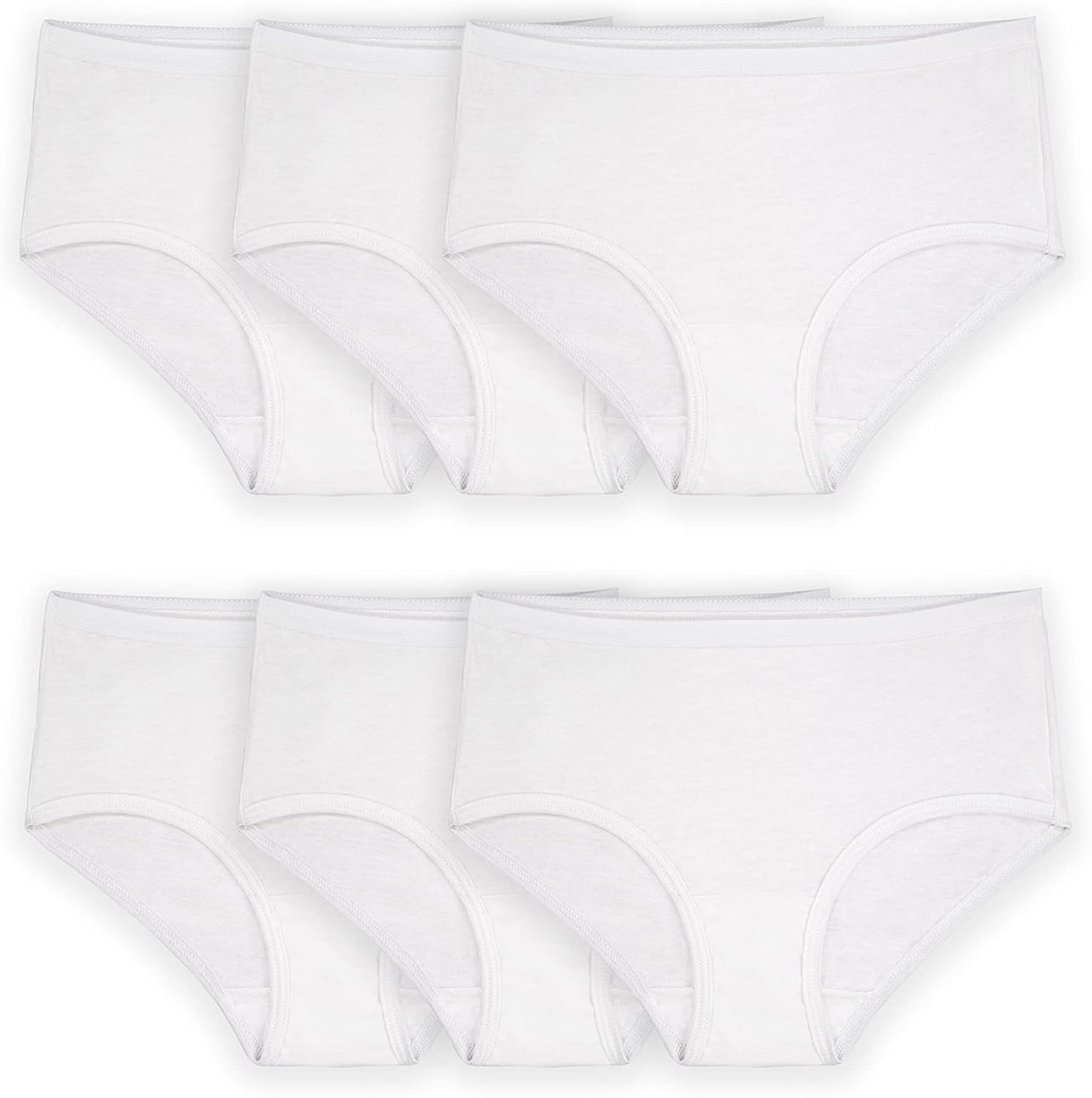 Fruit of the Loom Girls' Cotton Brief Underwear, Multipack