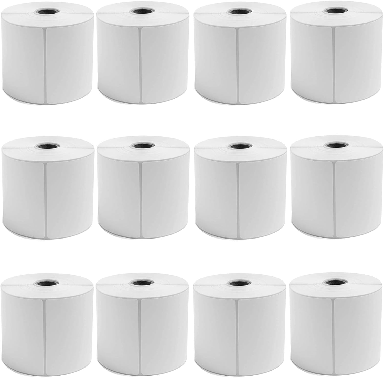 9527 Product 4x6 Direct Thermal Shipping Labels for Zebra 2844 ZP-450 ZP-500 ZP-505,Blank,450 Labels/Roll, 1" Core (12 Rolls)