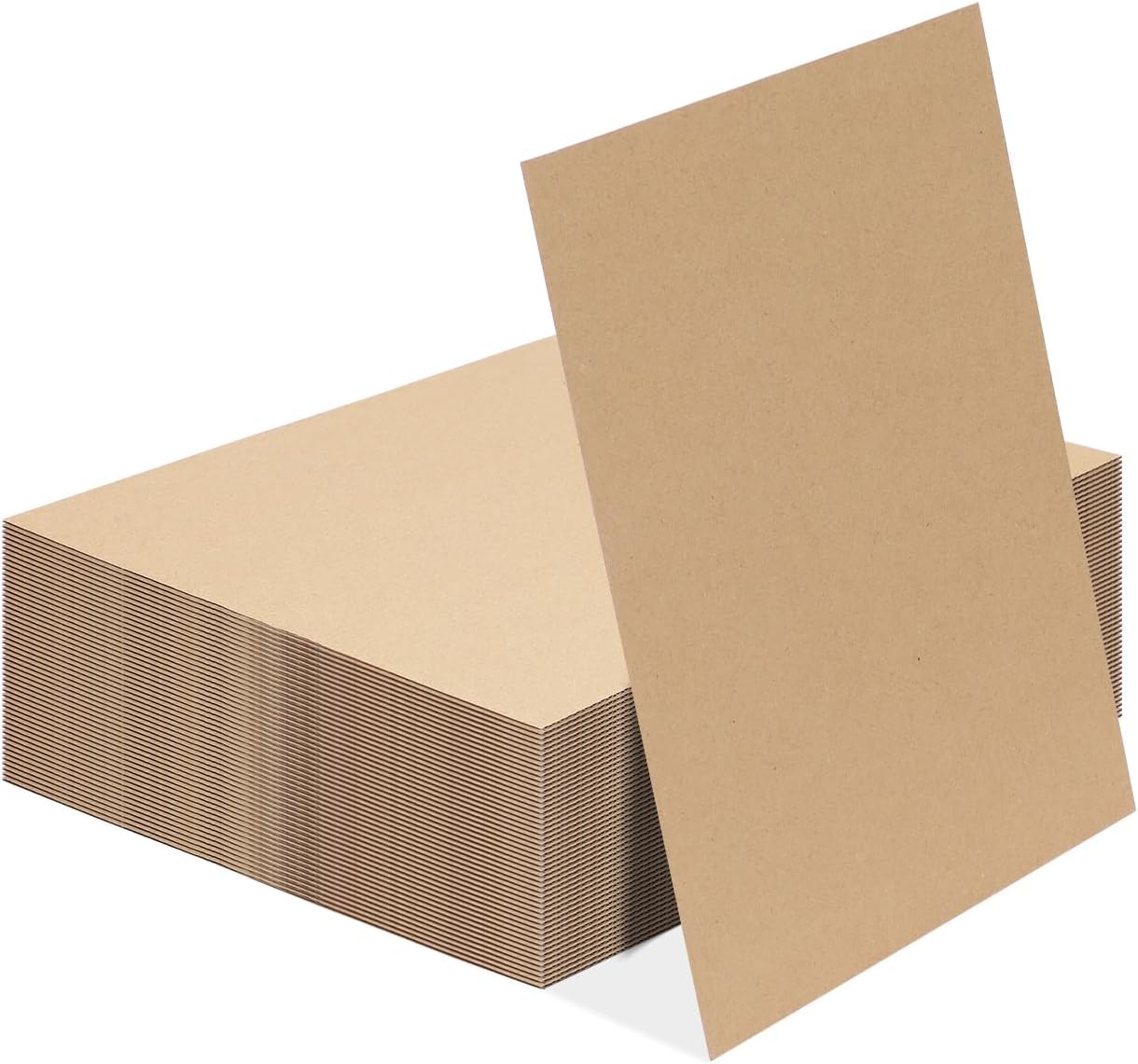 Calenzana 50 Pack 11x14 Inch Brown Corrugated Cardboard Sheets Flat Cardboard Sheets for Packing Mailing Divider and DIY Crafts