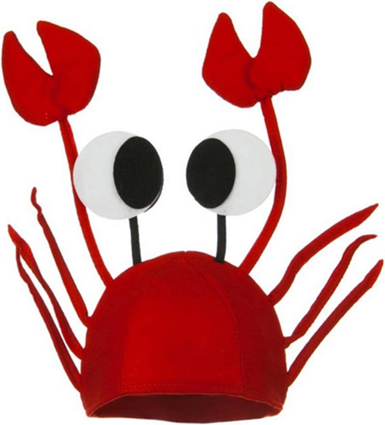 Men's Women's Novelty Hat 3D Lobster Crawfish Crab Seafood Hat with Claws (Crab)