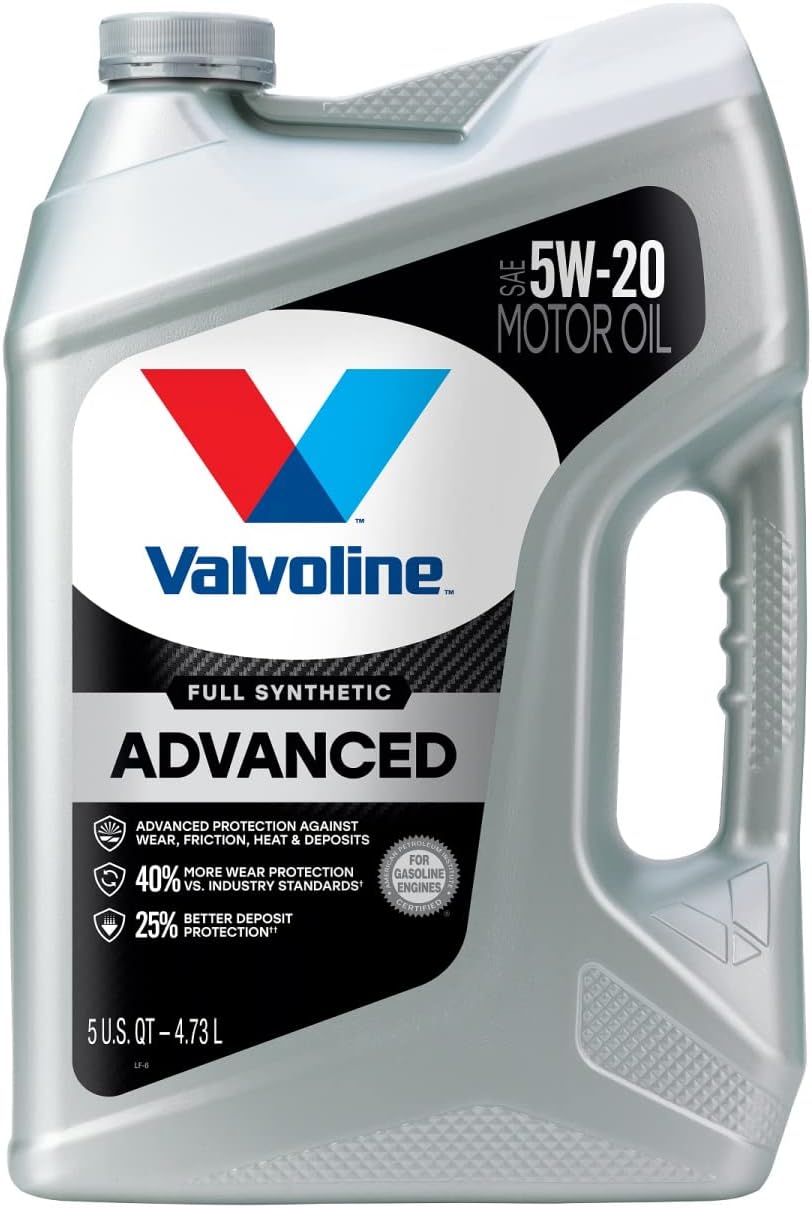 Valvoline Advanced Full Synthetic SAE 5W-20 Motor Oil 5 QT