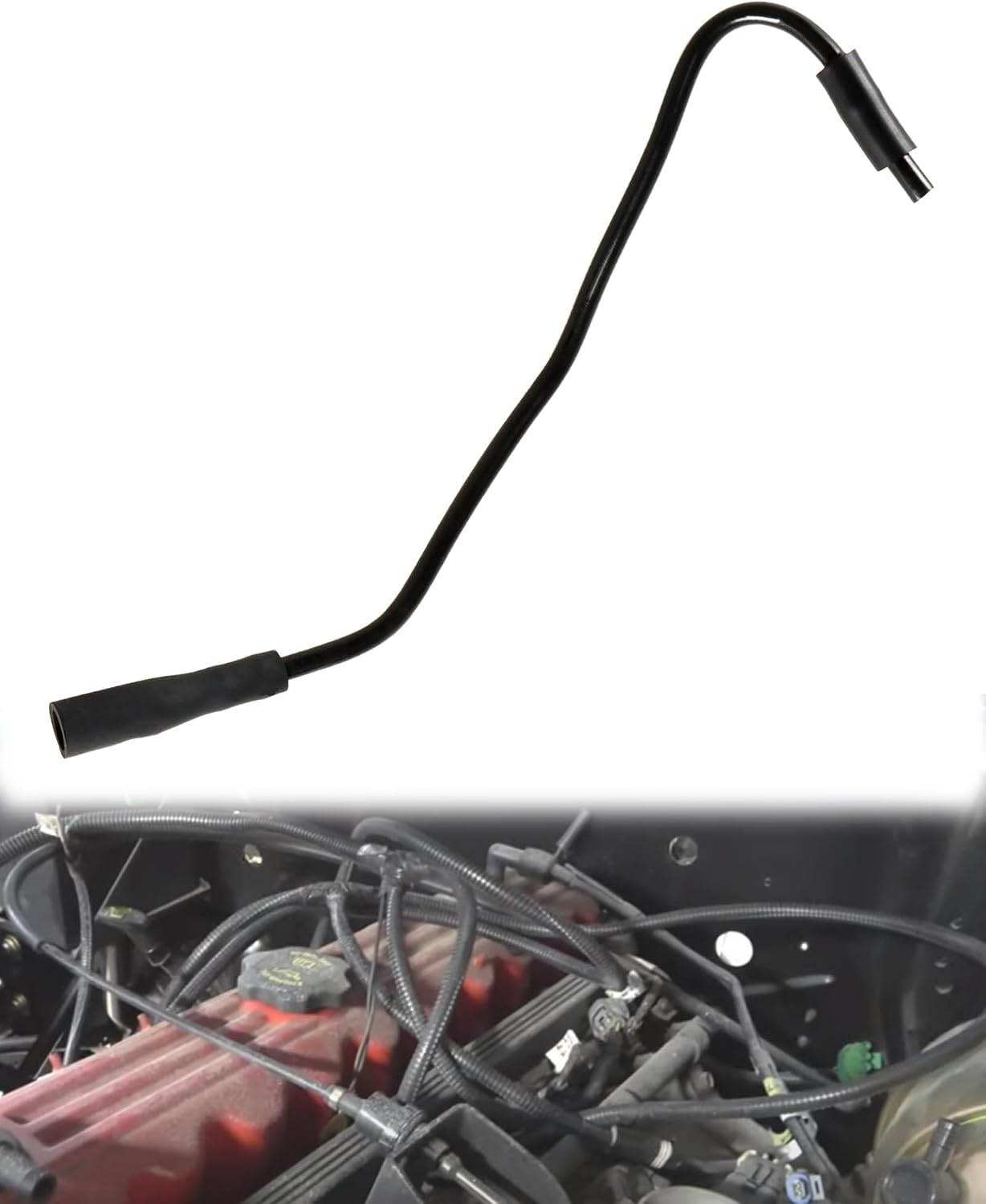 FUSCH Crankcase Vent Breather Hose Crankcase Vent Tube to Intake Manifold Compatible with Jeep Wrangler TJ 4.0L 1997-2004, Jeep Grand Cherokee XJ 4.0L 1996-2001 Replace#：4854265 04854265