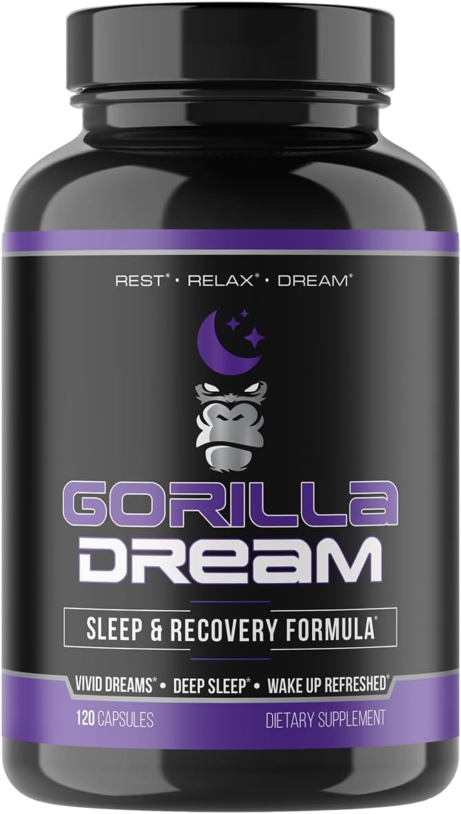 Gorilla Mind Dream Sleep & Recovery Supplement (120 Capsules)