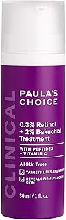 Paula's Choice CLINICAL 0.3% Retinol + 2% Bakuchiol Treatment, Anti-Aging Serum for Deep Wrinkles & Fine Lines, Fragrance-Free & Paraben-Free, 1 Ounce
