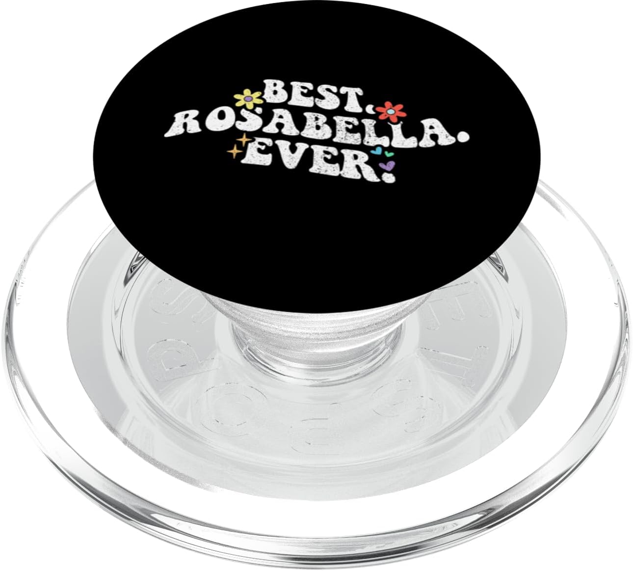 Retro Groovy Best ROSABELLA Ever First Name Mother's Day PopSockets PopGrip for MagSafe