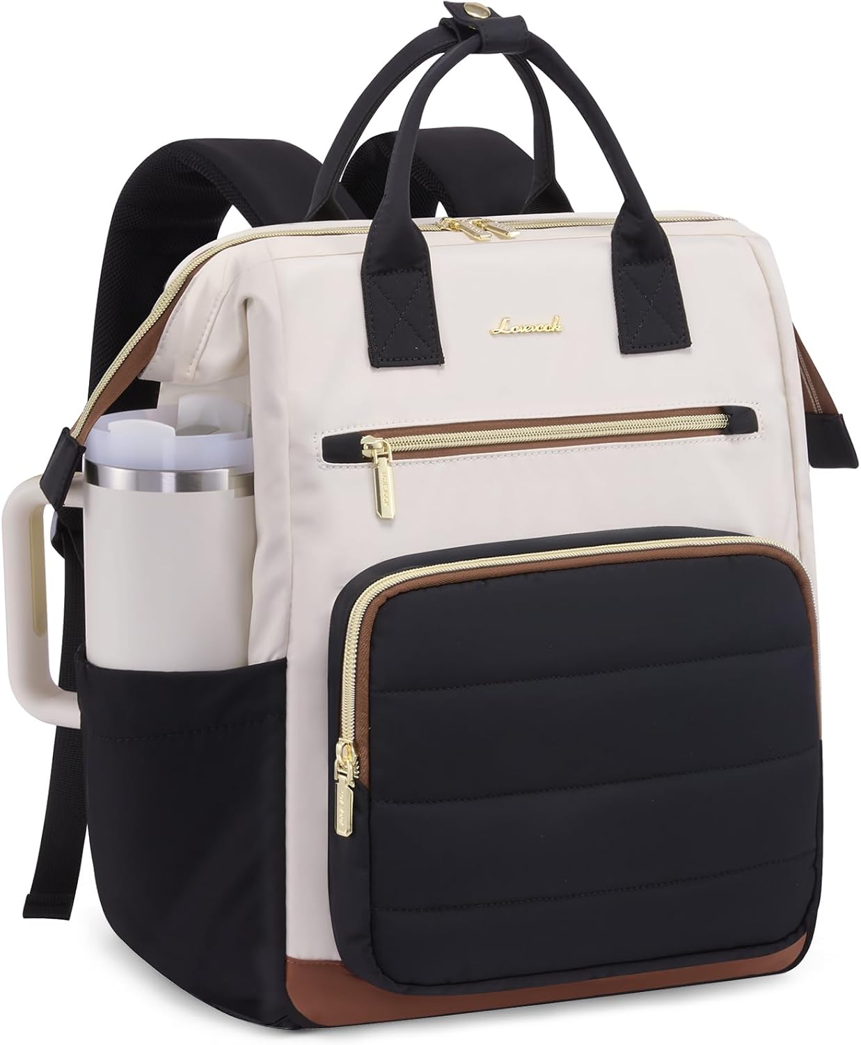LOVEVOOK Laptop Backpack Women, 15.6 Inch Laptop Bags for Women Students & Teachers, Waterproof School Bag, Ladies Backpack, Work Rucksack, for Uni, College, Commuting, Work, and Holiday Travel
